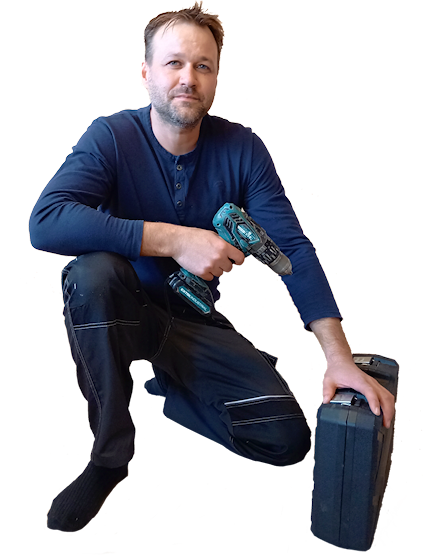 Kutil Pepa při práci